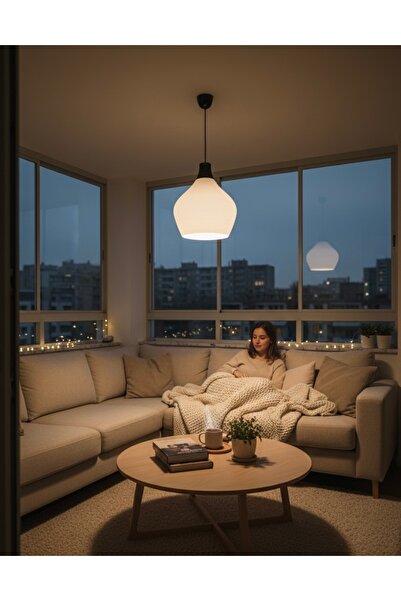 EDESİNG ECLIPSE Avize ( AMPÜLSÜZ) Siyah Askı kablo