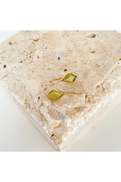 Vesce Atelier Sage Aura Doğal Taş Küpe Yeşil