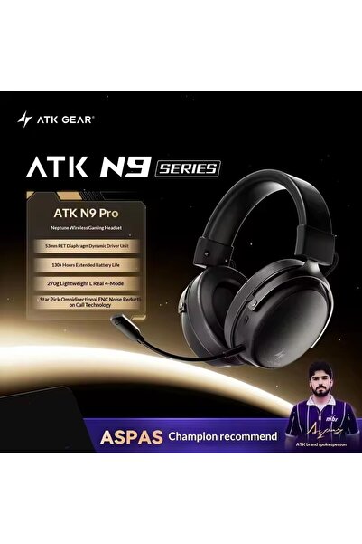 Choice سماعة ألعاب ATK N9 Pro سوداء، سماعة ألعاب ATK M1 لاسلكية بثلاثة أوضاع،...