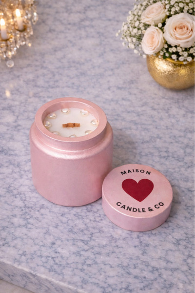 Maison Candle&Co Pembe Kavanoz Mum