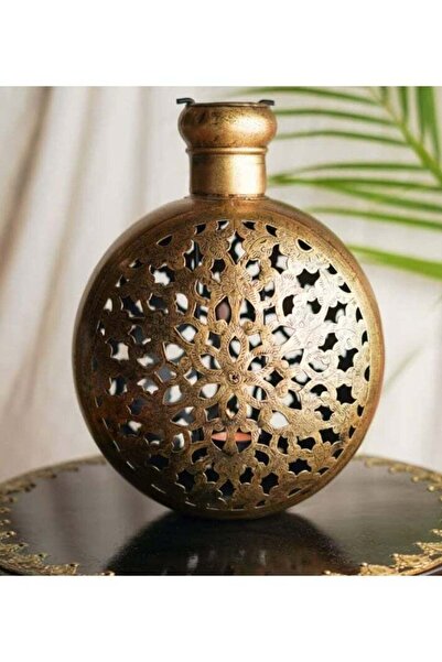 Regium crafts handmade Iron Round Tealight Candle Holder with Floral Cutwork ...