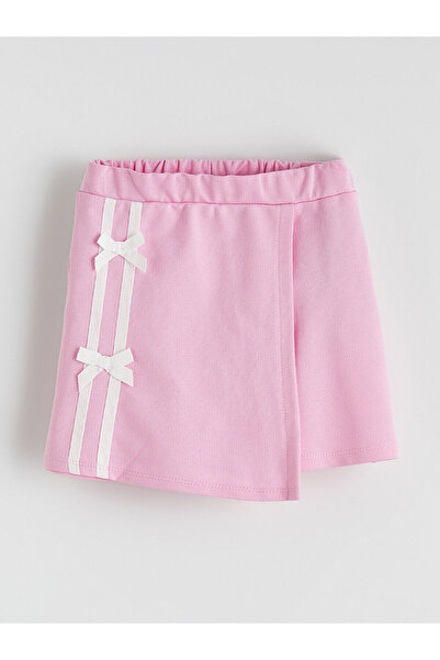 LC Waikiki M&B Collection Pink Striped Girls' Shorts Skirt