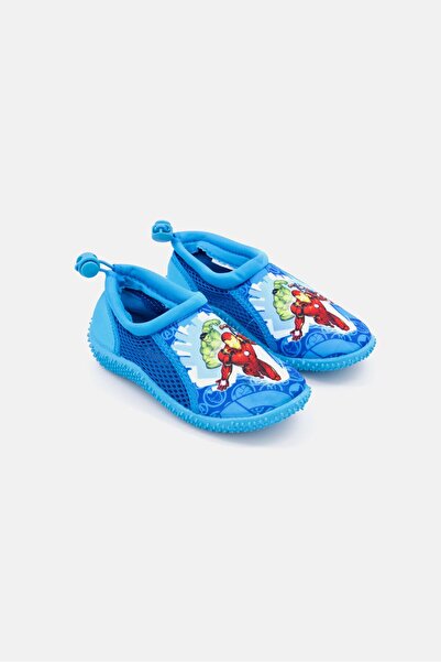 Marvel Toddlers Boy Slip On Pool Shoe, Blue Combo