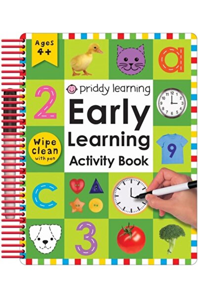 Book Boss كتاب أنشطة تعليمية مبكرة قابل للمسح: كتاب أنشطة تعليمية مبكرة