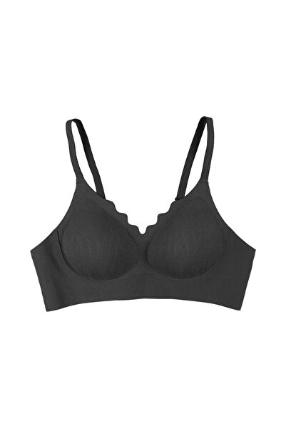 koza iç giyim Women's Plus Size (Oversize) Stitch-Free Tulle Detailed Laser B...