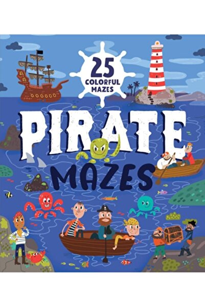 Book Boss Pirate Mazes: 25 Colorful Mazes