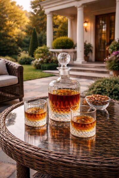 cashen Cam Karaf Seti 3 Parça (1 Karaf + 2 Bardak) – Şık Sunum, Lüks Tasarım ...