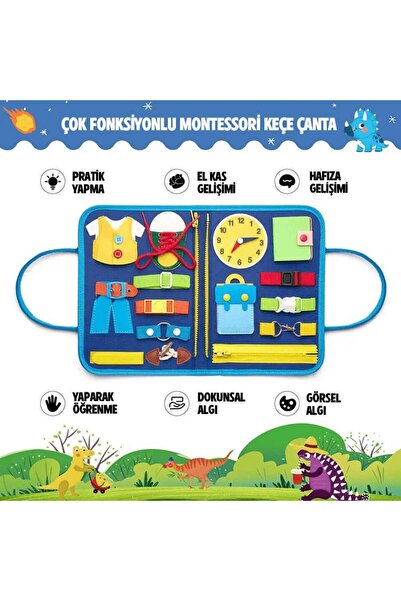 Generic Montessori Keşif & Gelişim Eğitim Çantası | Ekransız El Becerisi Akti...