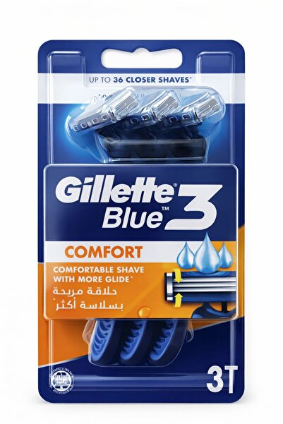 Gillette Blue 3 Comfort 3'Lü Tıraş Bıçağı