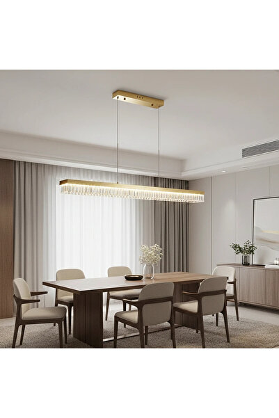 Hammer Modern gold-colored pendant light with 3 lights, 120 cm, 55W