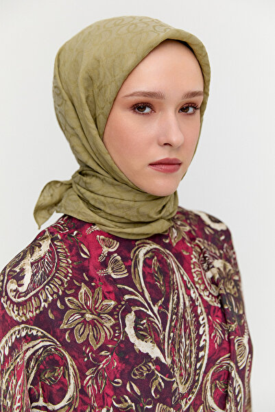 Setrms Yuvarlak Desenli Viskon Eşarp