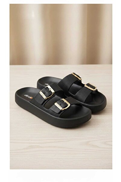 stil shoes Жіночі пляжні тапочки для басейну з подвійною пряжкою на легкій пі...