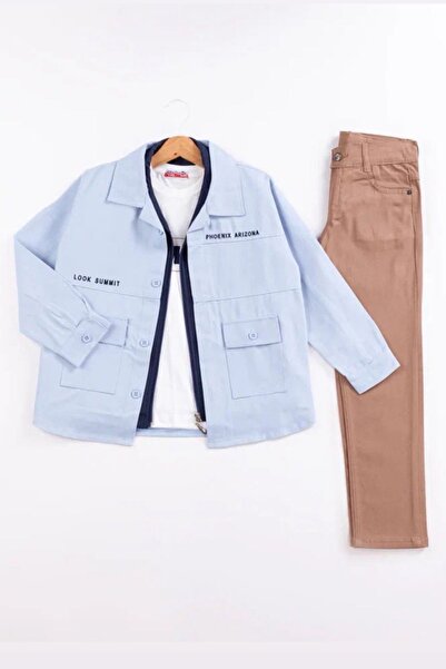 Minigimin Cicileri Miniğimin Cicileri (9-12) Set 4 piese brodat pentru băieți...