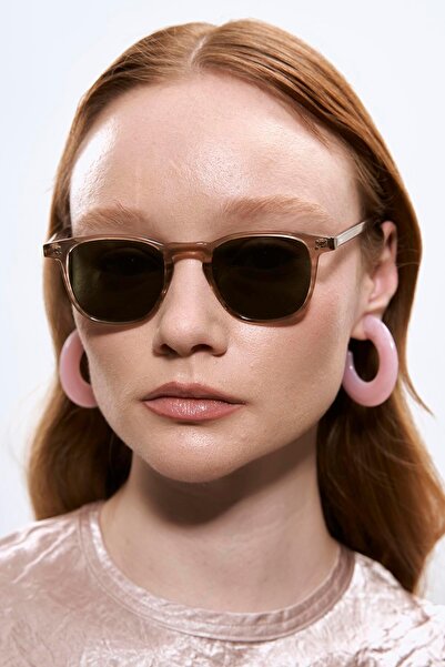 Bilge Karga Collis Nude Green Sunglasses