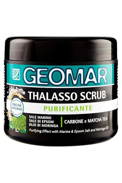 Geomar Set 2 x Scrub Purifiant Thalasso Carbune si Ceai Matcha, 600 g