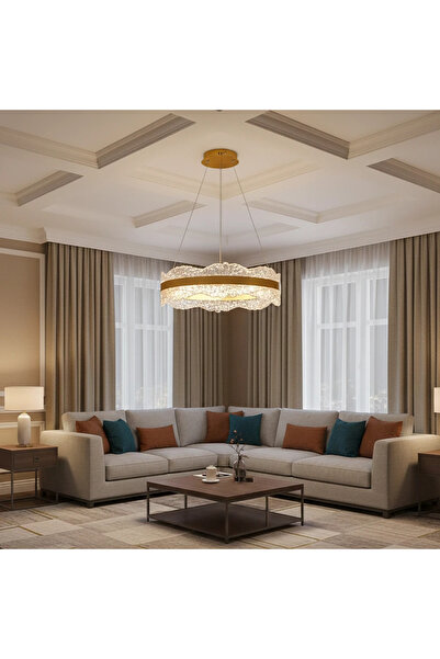 Hammer نجف مودرن ذهبي لون الانارة 3 اضاءات 85 واط مقاس 600 ملم