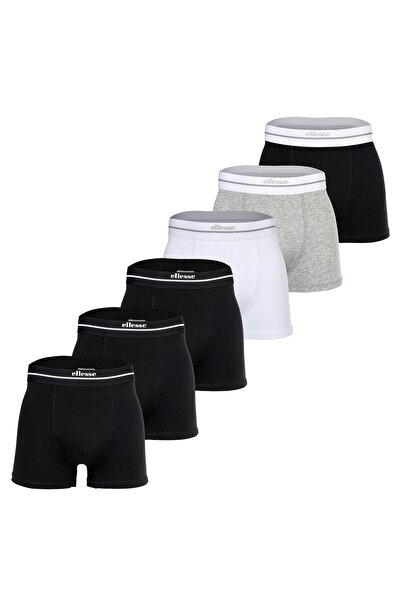 Ellesse Herren Boxershorts, 6er Pack - AMBRIA, Trunks, Logobund, einfarbig