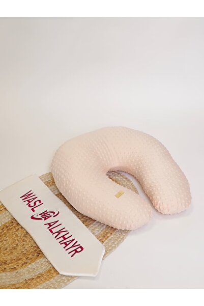 WASL ALKHAIR Comfortable neck and travel pillow, beige color, 46x46x10 cm