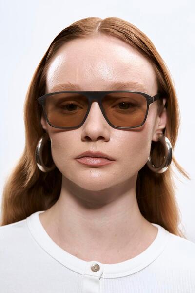 Bilge Karga Dorsey Grey Brown Sunglasses