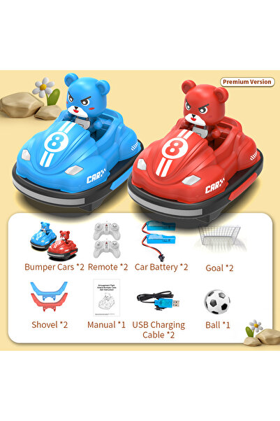 Choice TypeB 2.4G Bumper Battle RC Car with LED Music Ejecting Plush Toys Par...