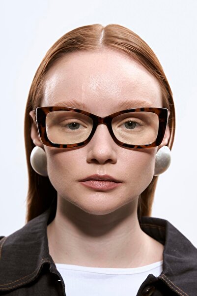 Bilge Karga Greta Leopard Blue Light Protective Glasses