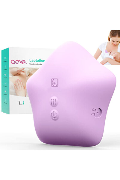 Qova Breastfeeding massager with heating and vibration - 10 modes, 2 temperat...