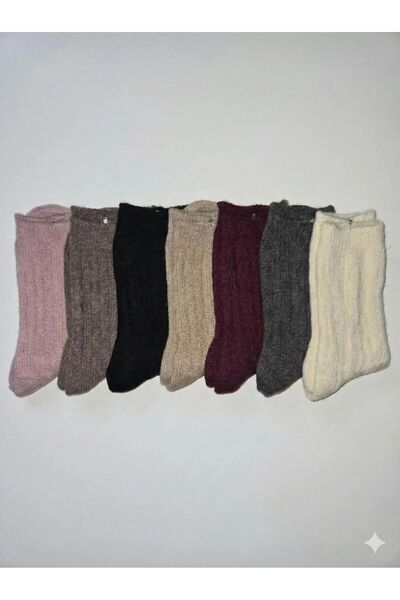 NoNameStore7 Long Classic Wool Socks, 3-Pairs, Multicolor, One Size