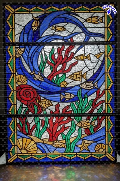 Teona Ahşap لوحة خشبية مؤطرة بطبقتين بمظهر زيت الزيت الملون تحت الماء، 600 قط...