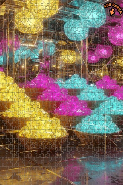 Teona Ahşap لغز خشبي بإطار مزدوج الطبقات من سلسلة كريستال دريم اللامعة 400 قط...