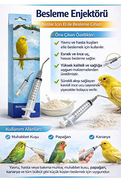 Nanbell Elle Besleme Şırıngası ( Çelik Uç Aparatı ile beraber )