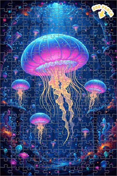 Teona Ahşap لوحة زيتية سحرية تحت الماء لحيوانات البحر، لغز خشبي مؤطر ذو طبقتي...