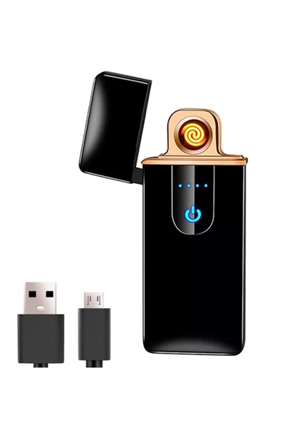 zola Brichetă electrică cu încărcare USB, incandescentă, LED, din oțel inoxid...