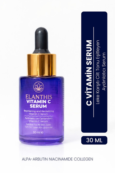 Elanthis Leke Karşıtı Cilt Tonu Eşitleyen Aydınlatıcı C Vitamin Serum