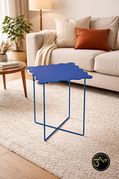 3art Metal Modern Yan Sehpa – Minimal Tasarım Dekoratif Orta Sehpa - Salon & ...