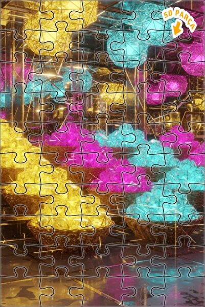 Teona Ahşap لغز خشبي بإطار مزدوج الطبقات من سلسلة كريستال دريم اللامعة 50 قطع...