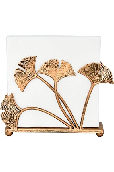 Arabest Modern Ginkgo Leaves Design Napkin Holder for Tables, Metal Paper Nap...