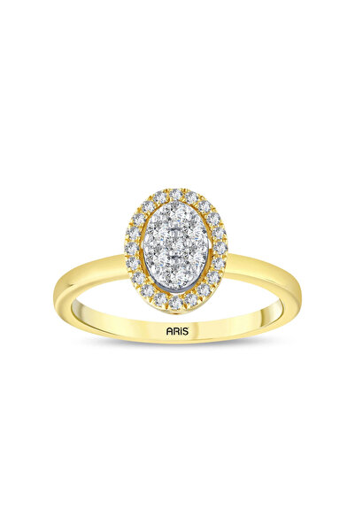 Ariş 0.30 Karat Pırlanta Effect Tektaş Yüzük