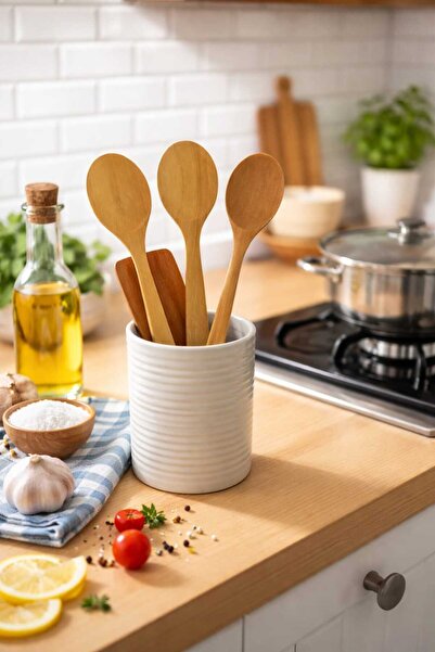 NoNameStore7 Set of 5 reusable bamboo spoons