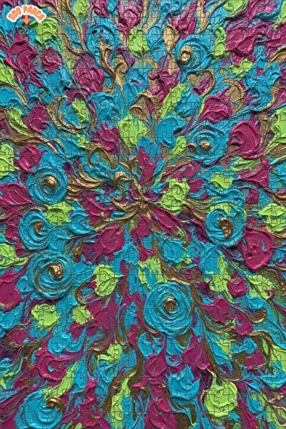 Teona Ahşap لغز خشبي مؤطر بطبقتين ذو مظهر زيتوني ملون بنمط حيوي 500 قطعة 50x30