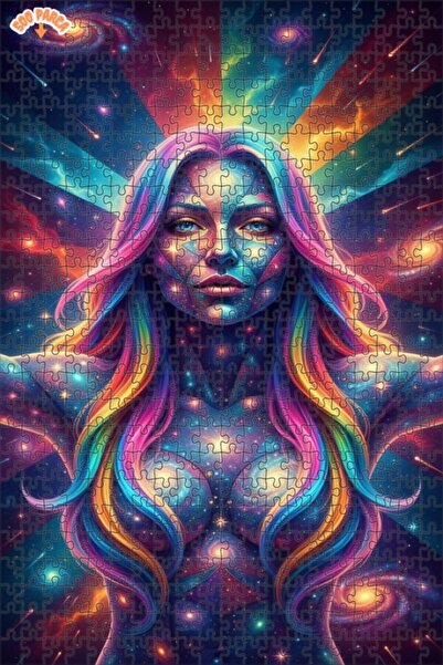 Teona Ahşap لغز خشبي مؤطر من طبقتين بطباعة جالاكسي للنساء من كوزميك، 500 قطعة...