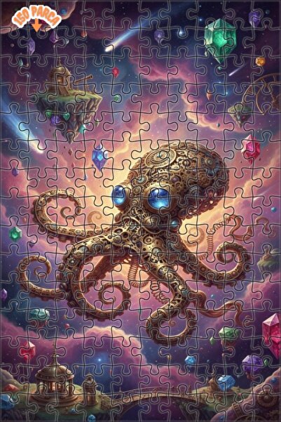 Teona Ahşap لوحة زيتية لقصر حورية البحر السحري 50 قطعة مقاس 15×25