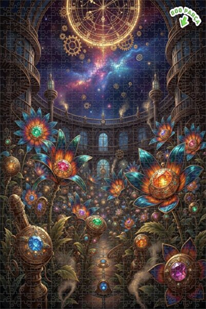 Teona Ahşap لغز خشبي ذو طبقتين من ستيروم كوزموس جاردن 800 قطعة 70x50