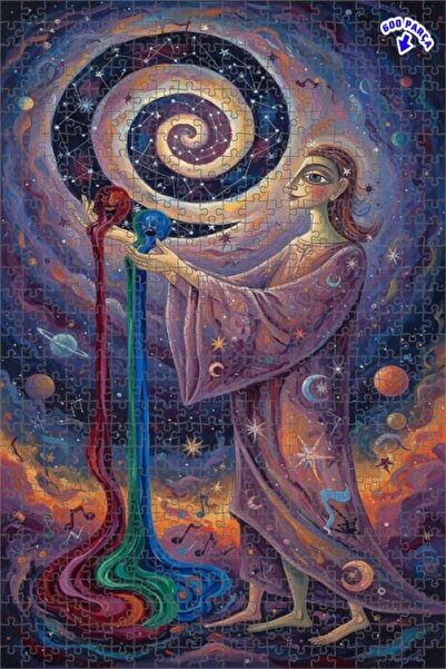 Teona Ahşap لغز خشبي على شكل لوحة زيتية إبداعية كوزميك كريتيف 600 قطعة 50x35