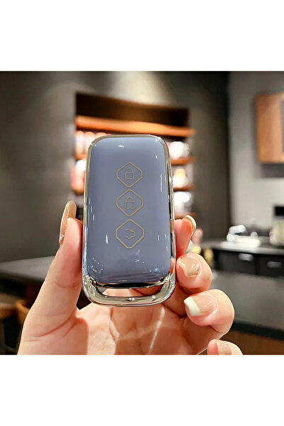 Choice1 grey TPU key protect case cover keychain For Baojun 510 730 360 560 R...