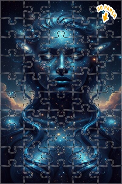 Teona Ahşap لغز خشبي مؤطر ذو طبقتين بتصميم طلاء زيتي مطبوع عليه فن نسائي من ك...