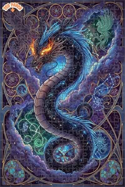 Teona Ahşap لغز فني على شكل لوحة زيتية لمناظر مدن خيالية على شكل حيتان السماء...