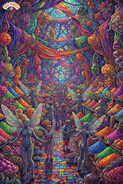 Teona Ahşap لغز خشبي مؤطر ذو طابقين بتصميم ساحر ورائع من سوق ماجيك ماركت، 500...