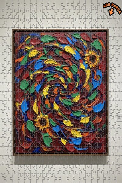 Teona Ahşap لغز خشبي بإطار مزدوج الطبقات بألوان زاهية 400 قطعة 35×35