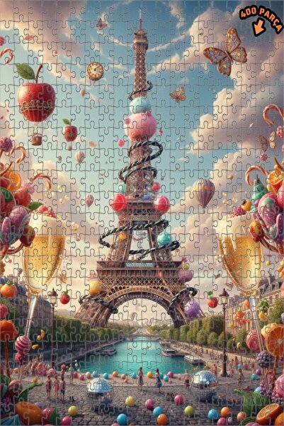 Teona Ahşap لغز خشبي مؤطر من طبقتين من باريس سكر دريم 400 قطعة 35x35