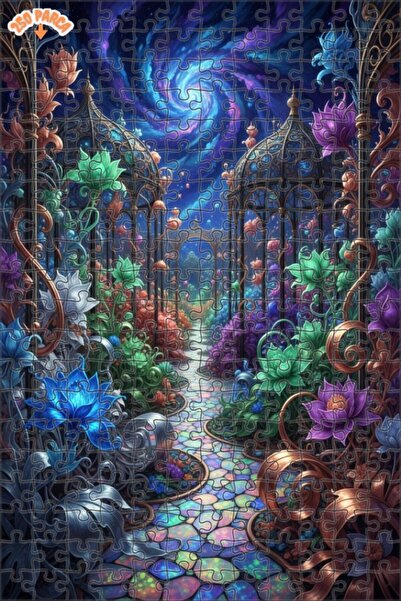 Teona Ahşap لغز خشبي بإطار مزدوج الطبقات من سلسلة Fantastic Garden Universe، ...